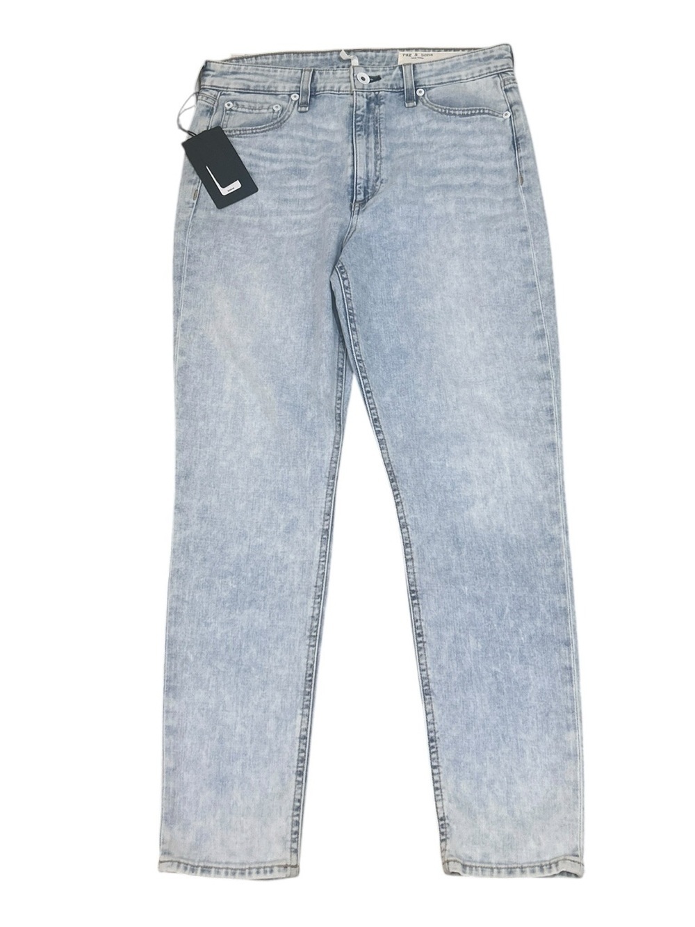 NWT rag & bone Nina Light Blue high rise ankle skinny premium denim jeans sz 28